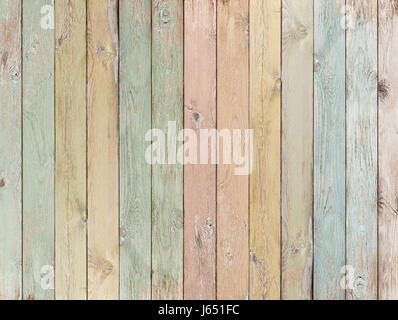 Fond en bois peint dans des tons pastel bandes Banque D'Images