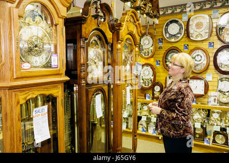 Michigan,MI,Mich,Haut-Midwest,Saginaw County,Frankenmuth,Communauté ethnique allemande bavaroise,Frankenmuth Clock Company,produit produits vente,tim Banque D'Images