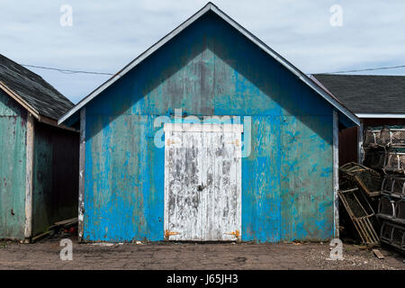 Cabanes de pêche au port, Kensington, Prince Edward Island, Canada Banque D'Images