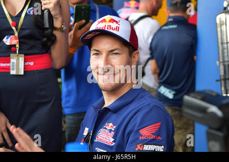 BURIRAM - 11 mars : Nicky Hayden de USA en Championnat du Monde FIM Superbike (SBK) à Chang Circuit International le 11 mars 2017 à Buriram Thaïlande Banque D'Images