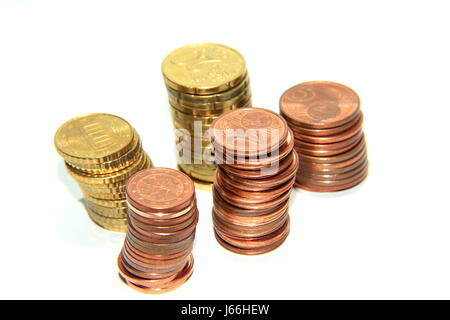 Établissement de crédit bancaire des crédits de trésorerie Trésorerie froide espèce de pile d'argent dans l'argent comptant Banque D'Images