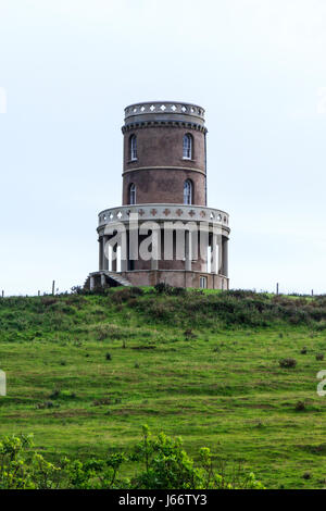 Tour Clavell, également connu sous le nom de folie Clavell ou la tour de Kimmeridge, un bâtiment classé Grade II à Kimmeridege Bay, Dorset, England, UK, construit en 1830 Banque D'Images