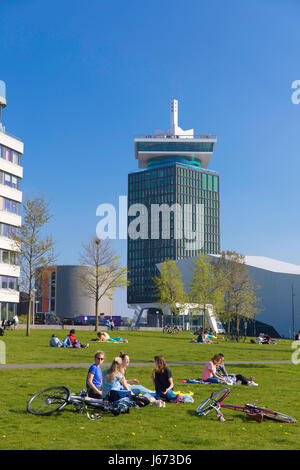 A'dam Tower, Amsterdam, Pays-Bas Banque D'Images