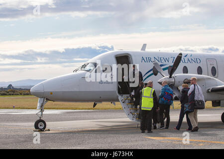 HOKITIKA NEWE Nouvelle-zélande - 3 SEPTEMBRE : air new zealand avion préparer le départ de l'aéroport de hokitika dans île du Sud Nouvelle-Zélande le 3 septembre , 20 Banque D'Images