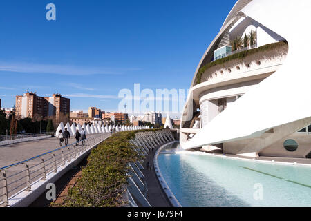 Palais des Arts Reina Sofía. Valencia, Espagne Banque D'Images