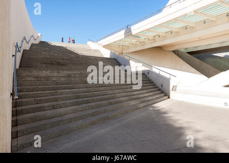 Cité des Arts et des sciences au lever du soleil. Valencia, Espagne Banque D'Images