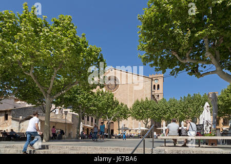 Esglèsia de Nostra Senyora dels Àngels à Pollensa, Majorque, Espagne Banque D'Images