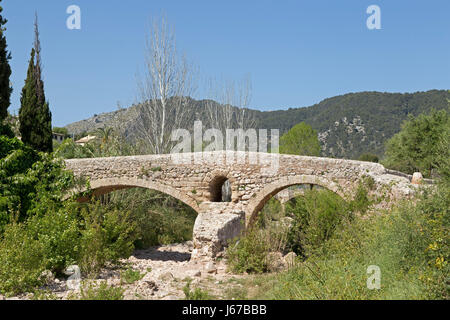 Pont Roma à Pollensa, Majorque, Espagne Banque D'Images