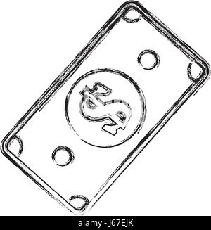 Billet signe argent Illustration de Vecteur