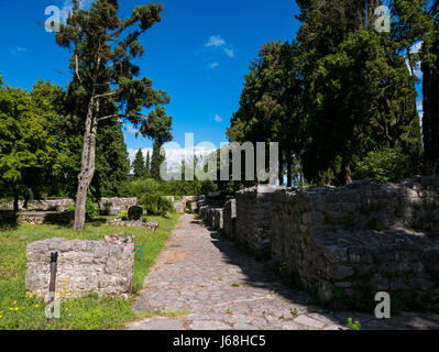 Capljina, Bosnie-Herzégovine - 17 juillet 2016 - vestiges de villa romaine Rustica du début du quatrième siècle à Capljina, Bosnie-Herzégovine, sur Banque D'Images