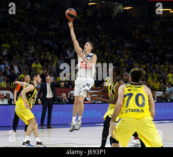 Carroll de Fenerbahce ,du Real Madrid au cours de leurs quatre demi-finale finale de l'Euroleague de basket-ball match à Sinan Erdem Dome à Istanbul, le vendredi 19 mai 2017. Banque D'Images