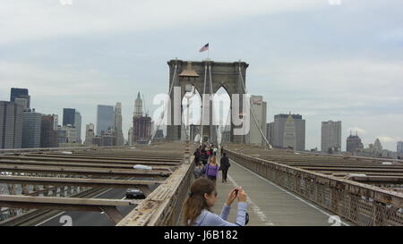 pont de Brooklyn Banque D'Images