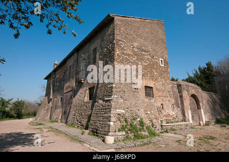 Ferme de Rome Vecchia, Parc des aqueducs (Parco degli Acquedotti), Rome, Latium, Italie Banque D'Images