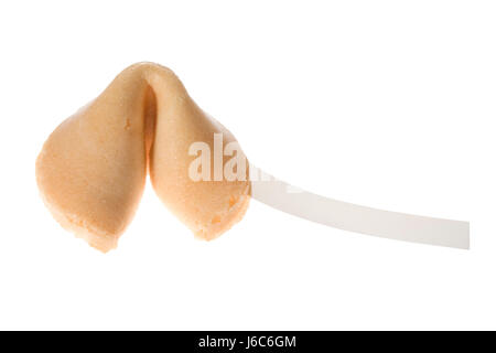 Libre avenir fortune cookies chinois restaurant dessert nourriture aliment seul Banque D'Images