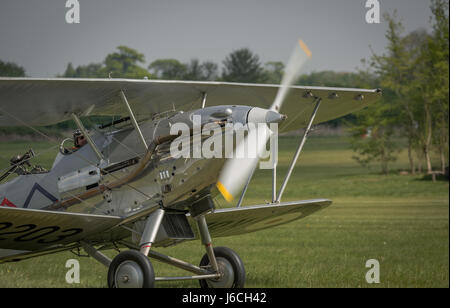 Biggleswade, uk - 7 mai 2017 : un démon taxiing hawker vintage britannique Banque D'Images