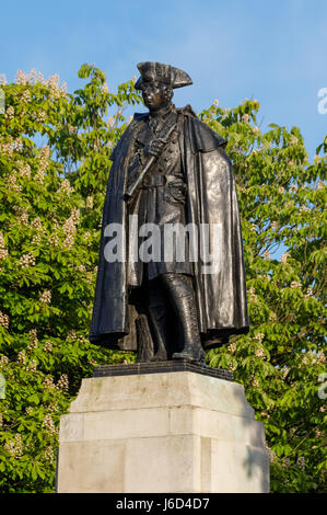 Statue du général James Wolfe dans le parc de Greenwich, Londres, Angleterre, Royaume-Uni, UK Banque D'Images