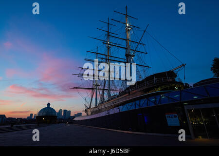 Cutty Sark clipper ship à Greenwich, Londres Angleterre Royaume-Uni UK Banque D'Images