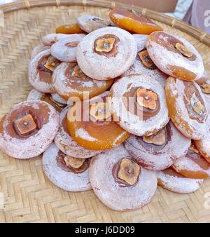 Le kaki séché fermer jusqu'à Taiwan Banque D'Images