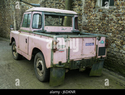 L'emblématique Land Rover véhicule quatre roues motrices Banque D'Images