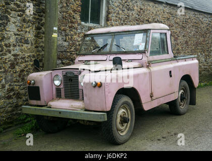 L'emblématique Land Rover véhicule quatre roues motrices Banque D'Images