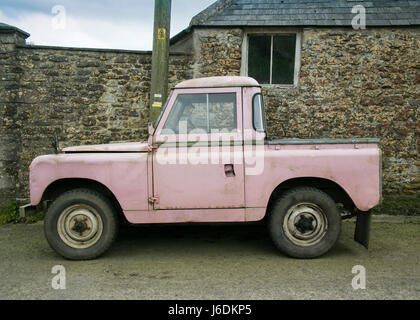 L'emblématique Land Rover véhicule quatre roues motrices Banque D'Images