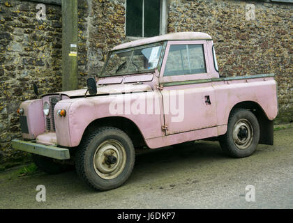 L'emblématique Land Rover véhicule quatre roues motrices Banque D'Images