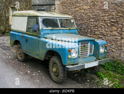 L'emblématique Land Rover véhicule quatre roues motrices Banque D'Images