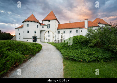 Château de la vieille ville de Varazdin, Croatie Banque D'Images