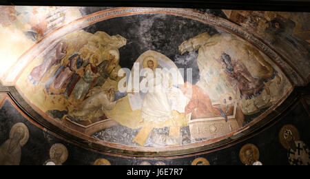 À l'intérieur de l'église de Chora à Istanbul, Turquie Ville Banque D'Images