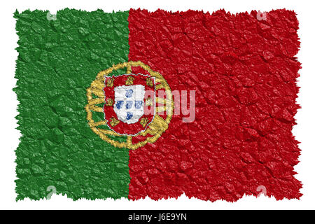 Les couleurs du drapeau portugal drapeau portugal nationale illustration coup nationale wm Banque D'Images