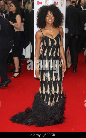 14 mai 2017 - Rachel Adedeji assistant à Virgin TV Television Awards BAFTA 2017 au Royal Festival Hall de Londres, Angleterre, RU Banque D'Images