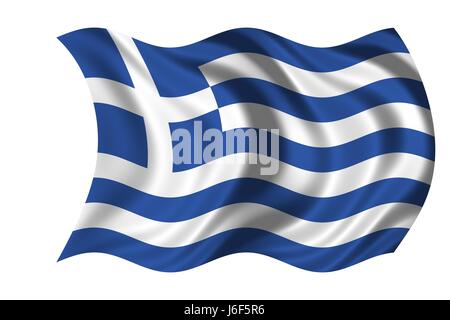 drapeau de la Grèce Banque D'Images