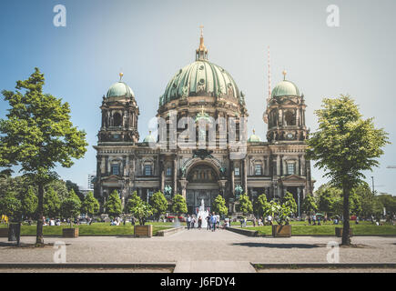 Berlin, Allemagne - le 19 mai 2017 : la cathédrale de Berlin (Berliner Dom) à Berlin, Allemagne. Banque D'Images