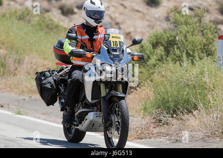 Palmdale, Californie. Le 20 mai 2017. Une course passe par Marshall lors de l'étape 7 sur le Mt. Emma Rd. de Palmdale, Californie. Crédit : John Geldermann/Alamy Live News Banque D'Images