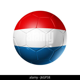 Ball hollande Pays-Bas drapeau football cup soccer sport sports sport bleu Banque D'Images