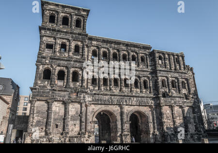 La Porta Nigra à Trèves, Allemagne Banque D'Images