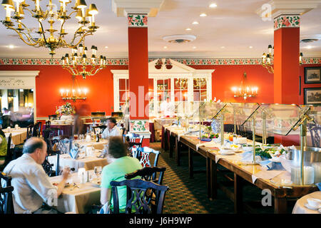 Virginia Natural Bridge, Natural Bridge Hotel & and Conference Center, Colonial Dining Room, restaurant restaurants repas manger dehors cafés bis Banque D'Images