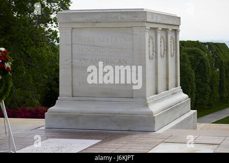 La tombe de l'inconnu le cimetière d'Arlington Washington DC USA Banque D'Images