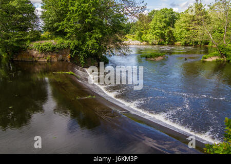 La Blackstone River à Uxbridge, MA Banque D'Images