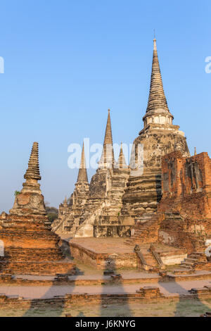 Wat Phra Si Sanphet Temple dans le parc historique d'Ayutthaya, Thaïlande Banque D'Images