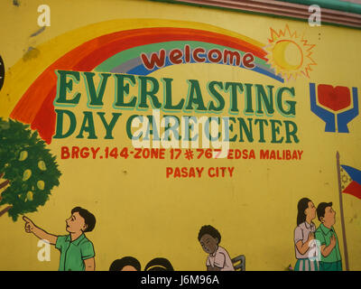 0901JfC. Jose EDSA Passerelle Malibay Pasay 01 barangays Cabrera Banque D'Images