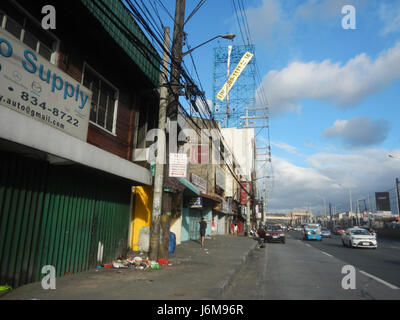 0901JfC. Jose EDSA Passerelle Malibay Pasay 12 barangays Cabrera Banque D'Images