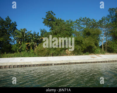 09541 Rives Pulilan Plaridel Bulacan 18 construction d'enrochement Banque D'Images