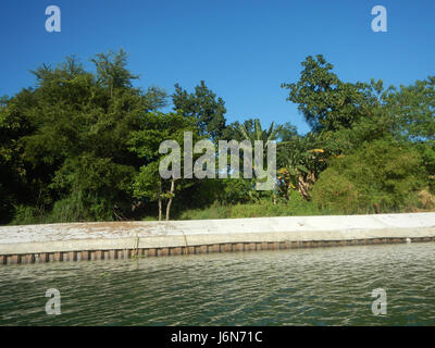 09541 Rives Pulilan Plaridel Bulacan 20 construction d'enrochement Banque D'Images