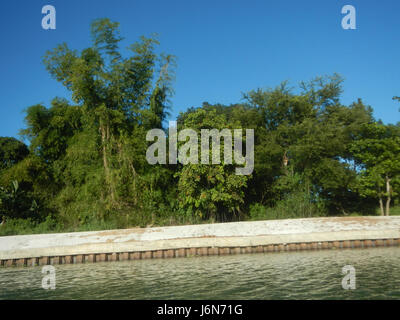 09541 Rives Pulilan Plaridel Bulacan 22 construction d'enrochement Banque D'Images