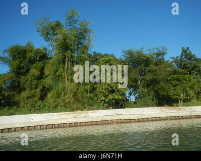 09541 Rives Pulilan Plaridel Bulacan 23 construction d'enrochement Banque D'Images