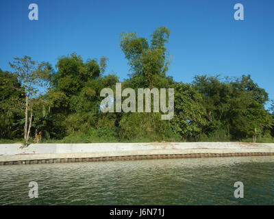 09541 Rives Pulilan Plaridel Bulacan 24 construction d'enrochement Banque D'Images