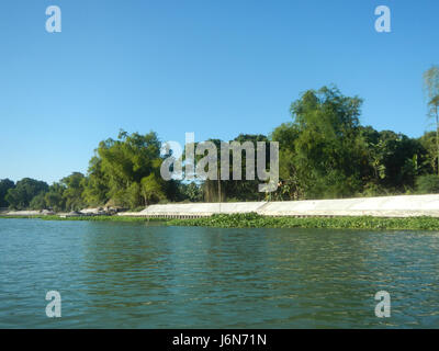 09541 Rives Pulilan Plaridel Bulacan 27 construction d'enrochement Banque D'Images