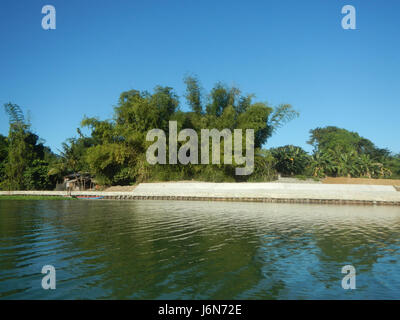 09581 Rives Pulilan Plaridel Bulacan 05 construction d'enrochement Banque D'Images