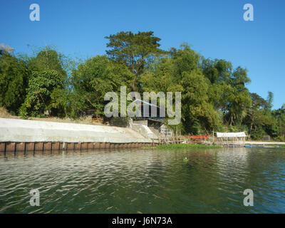 09581 Rives Pulilan Plaridel Bulacan 25 construction d'enrochement Banque D'Images